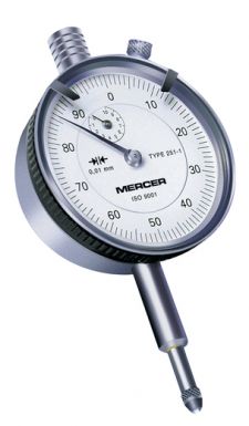 Tesa Mercer 251-1 Dial gauge 10mm travel .01mm Res 01416021