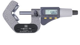 Tesa 06030087 MICROMASTER Micrometer with Prismatic Measuring Faces 0.04-0.27