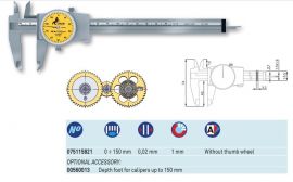 Tesa 075115821 ETALON 125 dial caliper 0-150mm