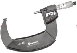 Starrett 795.1MXRL-100 Digital Micrometer 75-100mm, Resolution 0.001mm, IP67 coolant proof, RS232 SPC output. Includes setting standard