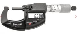 Starrett 796.1MXRL-25 Digital Micrometer 0-25mm, Resolution 0.001mm, IP67 coolant proof, METRIC ONLY. Includes setting standard