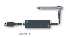 Tesa 03230202 USB pneumatic probe +/- 1.5 mm measuring range, 3.1 mm bolt Travel