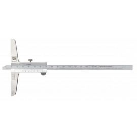 Tesa Vernier Depth Caliper 0-150mm, 0.02 graduation with short cut measuring phase